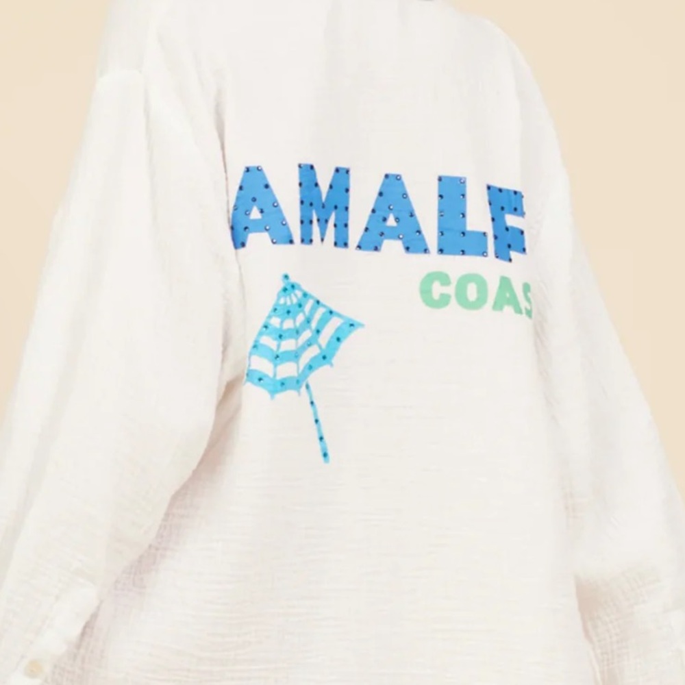 AMALFI JET SETTER GAUZE SHIRT SIZE M SURF GYPSY NEWWW